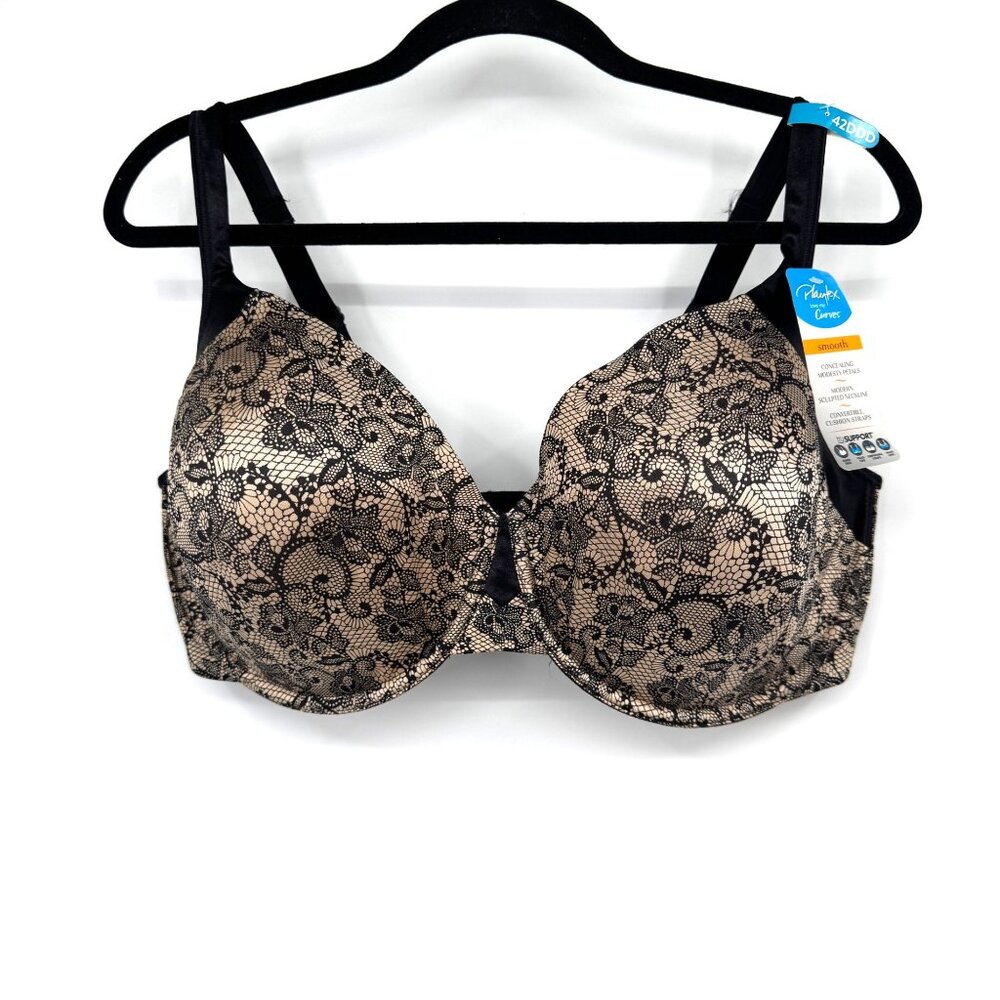 Playtex 4848 Love My Curves Incredibly Smooth Full Figure Underwire Bra 42DDD ta